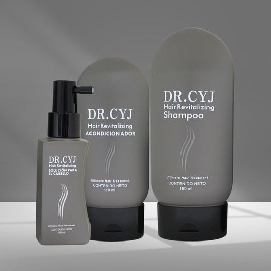 DR CYJ kit 3 piezas (Shampoo, acondicionador y spray)